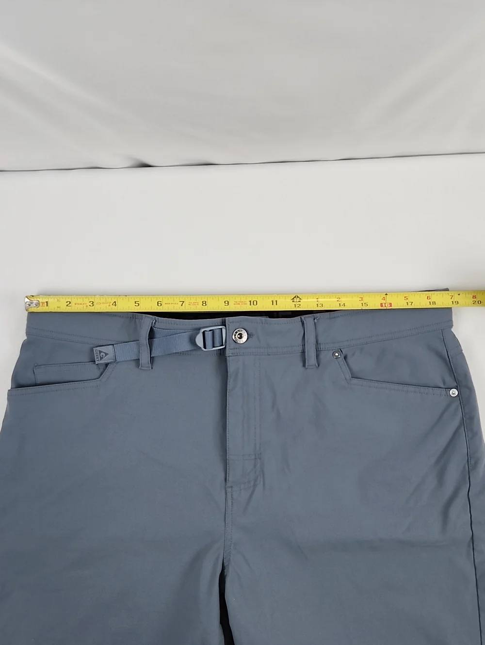 Gerry Mens Gray Outdoor Performance Hiking Shorts Size 38 Integrated Belt